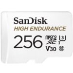 High Endurance microSDXC 256GB V30 with adapter (recorders and monitoring)