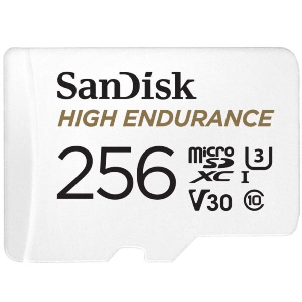 High Endurance microSDXC 256GB V30 with adapter (recorders and monitoring)