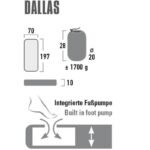 High Peak Dallas mattress 197x70x10 41032 - Image 5