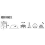 High Peak Monodome 4 tent 10312 - Image 2