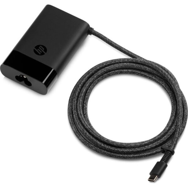 HP 65W Laptop Charger USB-C Black AC Adapter 671R2AA
