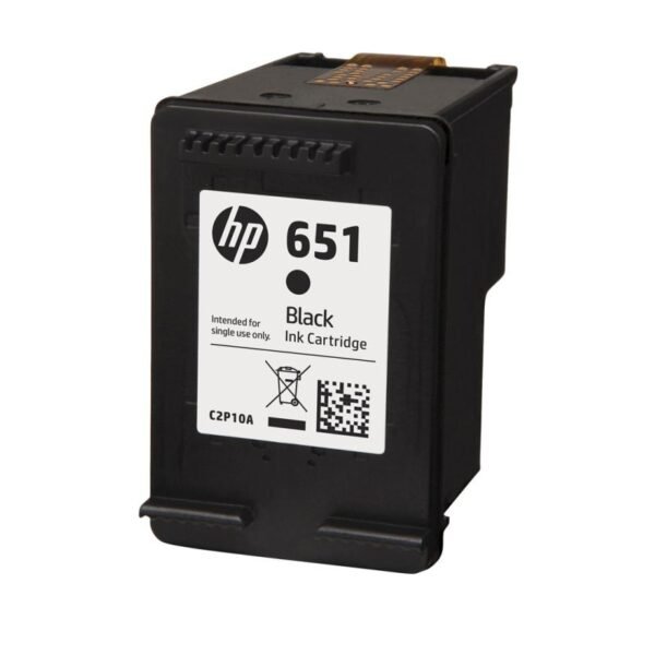 HP Black Ink Cartridge HP 651, HP651=C2P10AE, 600 pages