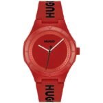 HUGO Lit For Him Red Mens Watch 1530346 + BOX