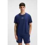Hugo Loungewear Laze AZZURRO Mens Sleep Shirt (50525236-409) - Image 5
