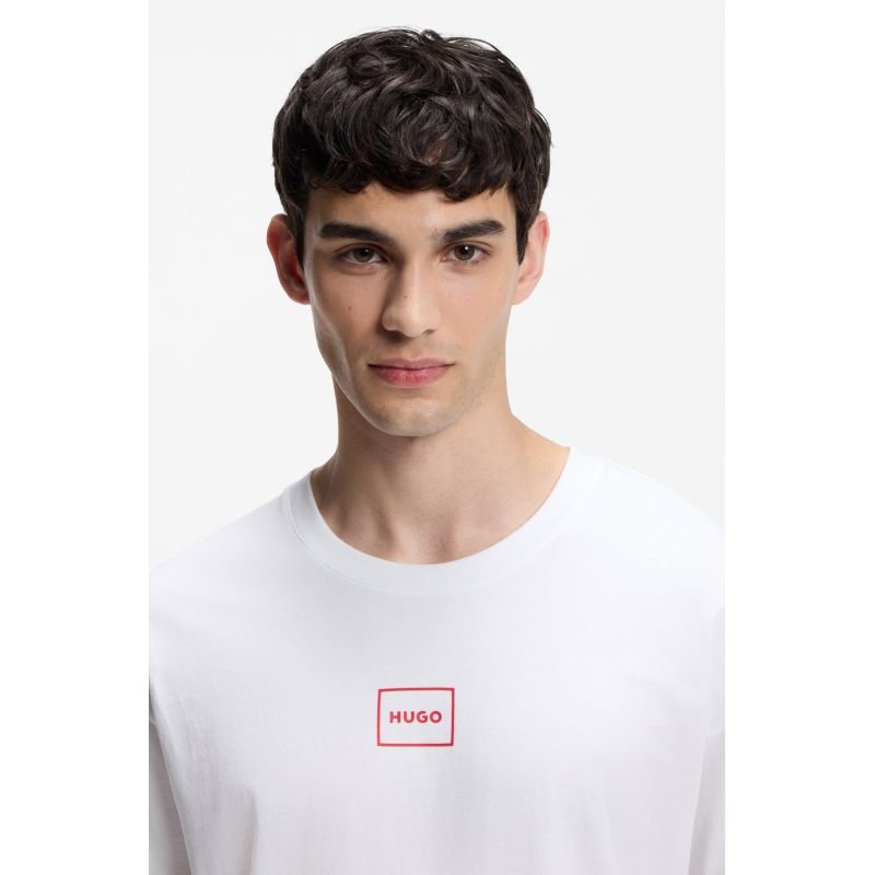 lupin-wear-ca-hugo-loungewear-laze-bianco-men-s-sleep-shirt-50525236-101-2112035 Hugo Loungewear Laze BIANCO Mens Sleep Shirt (50525236-101) - Image 1