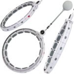 HULA HOP WITH MASSAGER, WEIGHT AND COUNTER, WHITE AND GREY ENERO FIT - Image 2