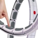 HULA HOP WITH MASSAGER, WEIGHT AND COUNTER, WHITE AND GREY ENERO FIT - Image 3