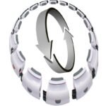 HULA HOP WITH MASSAGER, WEIGHT AND COUNTER, WHITE AND GREY ENERO FIT - Image 6