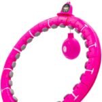 HULA HOP WITH MASSAGER, WEIGHTS AND COUNTER FUCHSIA ENERO FIT - Image 4