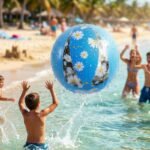 INFLATABLE BEACH BALL 50CM DAISY BLUE 53174 - Image 5