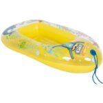 INFLATABLE BOAT FOR SWIMMING 112x70CM 37593 YELLOW - Image 8