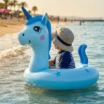 INFLATABLE RING 70x70CM UNICORN BLUE 35657 - Image 6