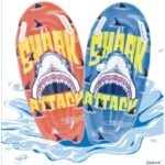 INFLATABLE SWIMMING BOARD 100X50CM SHARK 35017 BLUE - Image 5
