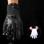 Insulated sports phone gloves (size XL) - black - Image 4