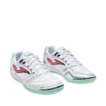 Joma Dribling Indoor 2632 white and turquoise DRIS2632IN football boots - Image 2