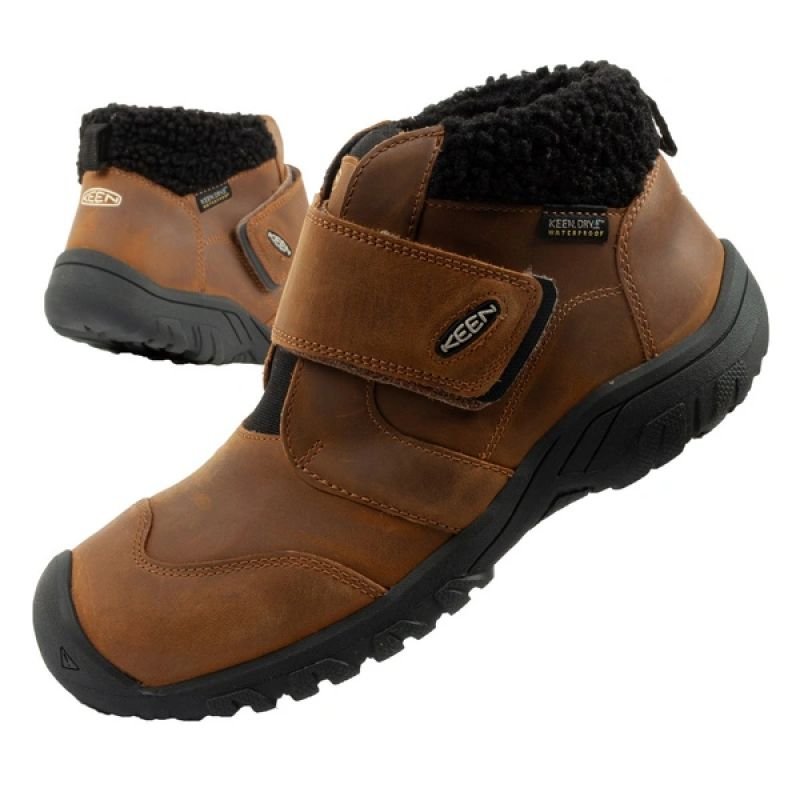 lupin-wear-ca-keen-junior-kootenay-waterproof-brown-ankle-boots-2055739 Keen Junior Kootenay Waterproof Brown Ankle Boots - Image 1