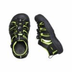 Keen Newport H2 Black/Lime Green Kids Summer Hiking Sandals (1009942) - Image 2