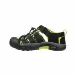 Keen Newport H2 Black/Lime Green Kids Summer Hiking Sandals (1009942) - Image 3