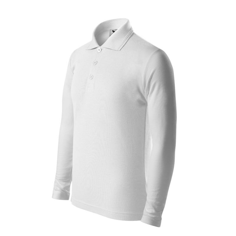 lupin-wear-ca-kids-pique-polo-ls-polo-shirt-white-1127915 Kids Pique Polo LS Polo Shirt (White) - Image 1