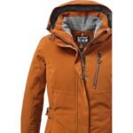 Killtec KOW 165 Womens Hooded Raincoat for Trekking and Everyday Use, Yellow (37726/253) - Image 4