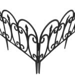 KINZO BLACK PLASTIC GARDEN FENCE 59x33CM 4 PANELS - Image 3