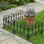 KINZO BLACK PLASTIC GARDEN FENCE 59x33CM 4 PANELS - Image 6