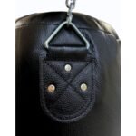 Leather punching bag 140 cm x 40 cm filled - WWS-14040-1H black - Image 3