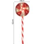 LED GARDEN DECORATION SUGAR LOLLIPOPS SET OF 3 WARM LIGHT - Image 3