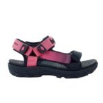 Lee Cooper childrens shoes girls velcro sandals for summer beach navy blue pink - Image 2