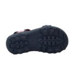 Lee Cooper childrens shoes girls velcro sandals for summer beach navy blue pink - Image 4