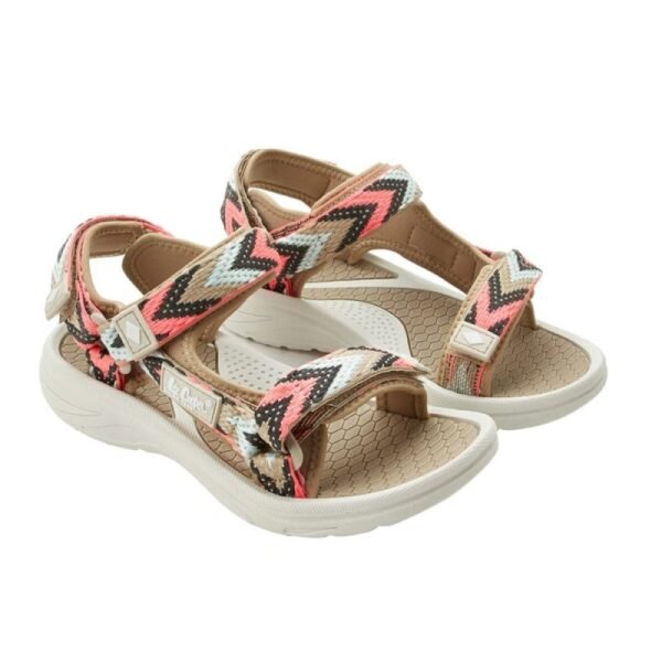 Lee Cooper womens shoes velcro sandals for summer on the beach light beige