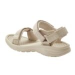Lee Cooper womens shoes velcro sandals for summer on the beach, light beige cream - Image 3