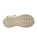 Lee Cooper womens shoes velcro sandals for summer on the beach, light beige cream - Image 4