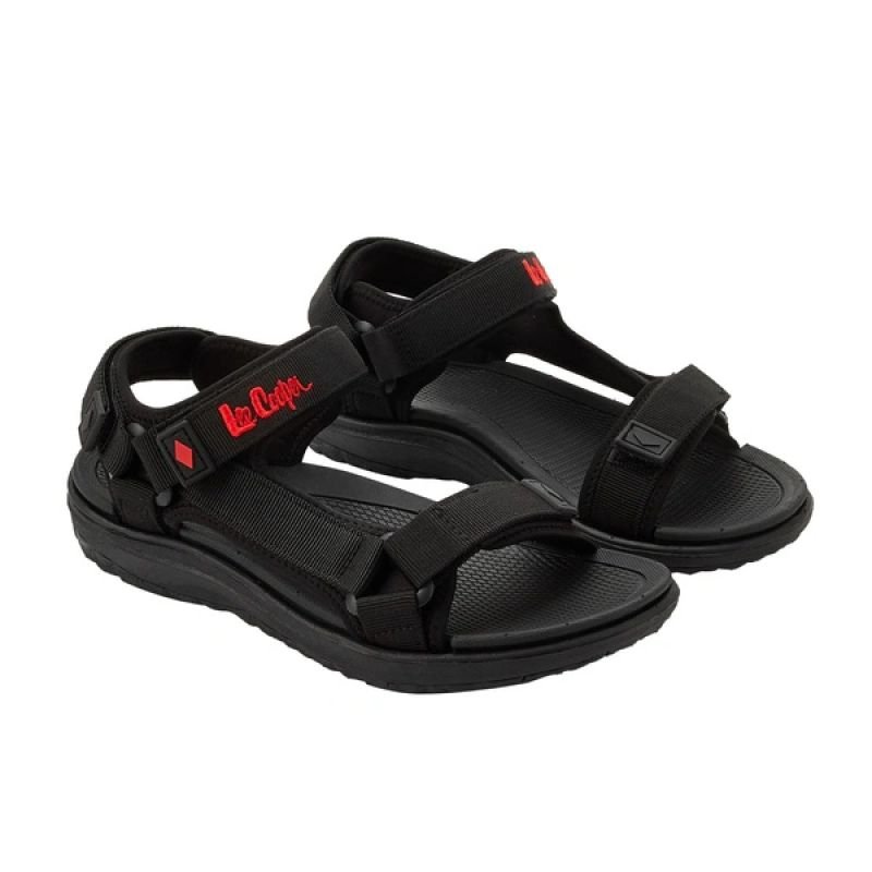 lupin-wear-ca-lee-cooper-women-s-shoes-with-velcro-straps-for-summer-beach-sandals-lightweight-black-2296992 Lee Cooper womens shoes with velcro straps for summer beach sandals, lightweight black - Image 1