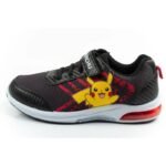 Leomil childrens sports shoes Pokemon sneakers lightweight with velcro LED black - Image 2
