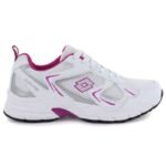 Lotto KITAURA womens white pink sneakers sports shoes - Image 2