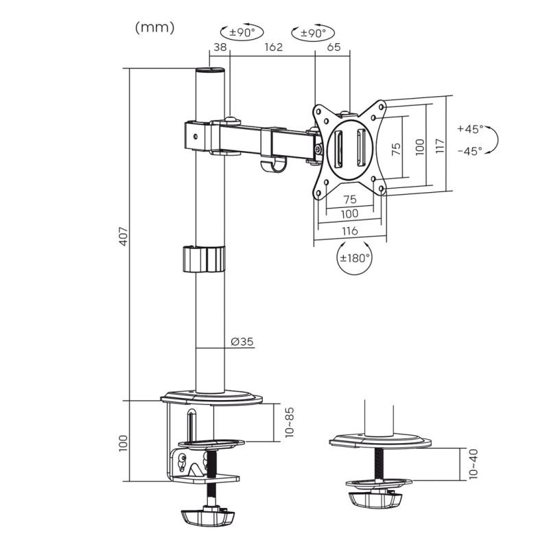 lupin-wear-ca-maclean-desk-mount-for-lcd-monitor-mc-572n-2207557 MACLEAN DESK MOUNT FOR LCD MONITOR MC-572N - Image 1