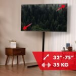MACLEAN FLOOR TV STAND MOUNT, 32-70", MAX. VESA 400X400, MAX. 40KG MC-494 - Image 5
