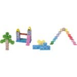 Marioinex Mini Waffle building blocks, 300 pieces, pastel - Image 4