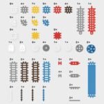 Marioinex Mini Waffle Constructor building blocks, 140 pieces - Image 3