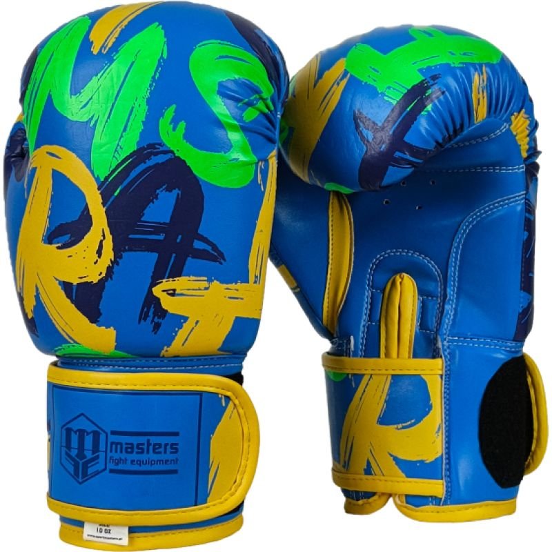 lupin-wear-ca-masters-rpu-vibez-boxing-gloves-10-oz-blue-2526060 MASTERS RPU-VIBEZ Boxing Gloves 10 oz BLUE - Image 1