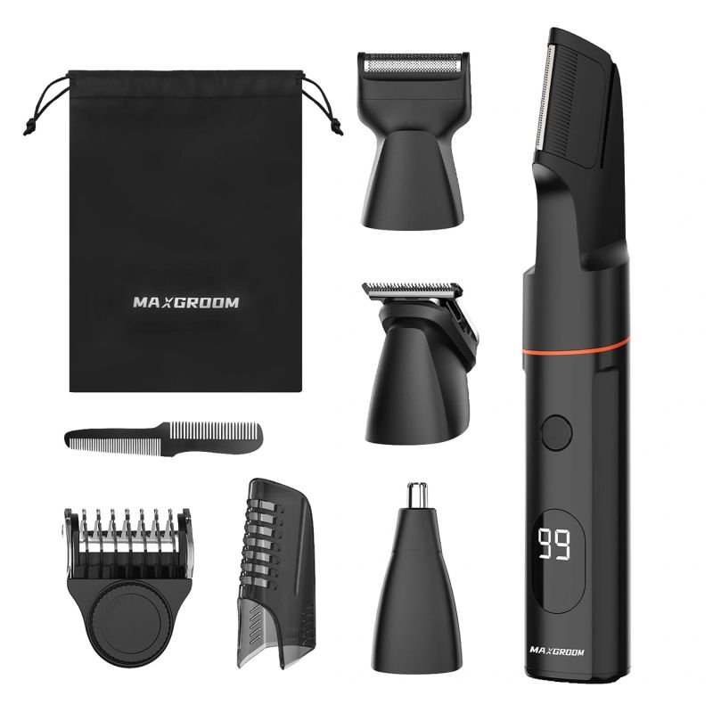 lupin-wear-ca-maxgroom-lk-881-multifunctional-trimmer-with-replaceable-tips-black-2638957 MAXGROOM LK-881 multifunctional trimmer with replaceable tips - black - Image 1