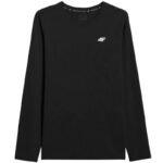 Mens 4F Longsleeve T-shirt M611 deep black 4FWMM00TLONM611 20S - Image 2