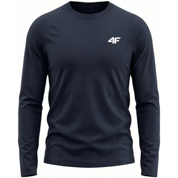 Mens 4F Longsleeve T-shirt M611 navy blue 4FWMM00TLONM611 31S