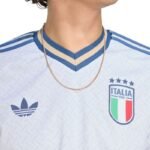 Mens adidas Italy 26 Away Jersey white and blue KC8704 - Image 6