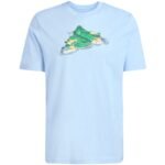 Mens adidas Novelty Mint T-shirt light blue JZ5038 - Image 2