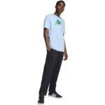 Mens adidas Novelty Mint T-shirt light blue JZ5038 - Image 6