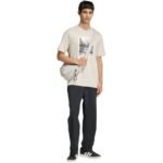 Mens adidas Outdoor Kayaking Graphic T-shirt beige KB2541 - Image 6