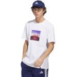 Mens adidas Summer Heat Graphic T-shirt white JZ7545
