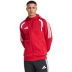 Mens adidas Tiro 26 League Sweat Full Zip Hoodie red KF9106